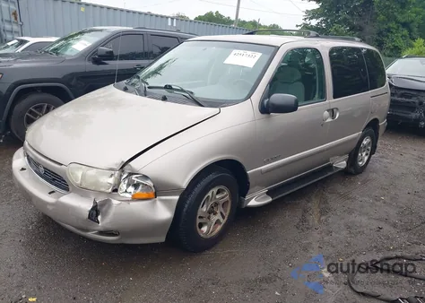 2000 Nissan Quest Se/Gle/Gxe из США, поврежденный, VIN 4N2XN11TXYD835233